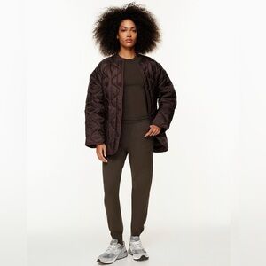 NWT Babaton Rich Mocha Brown Knit Rodin Jogger with Pockets • Size Medium